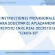 Instrucciones para el aplazamiento previsto por le RDl COVID-19