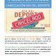 AVISO CANCELACIÓN DEL DEL DEPORTE