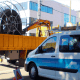 Camioneta con rollo fibra
