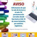 bilbioteca y aula tic aviso