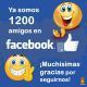 ya somos 1200 amigos en facebook
