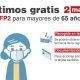 entrega 2 mascarillas mayores
