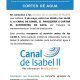 cortes de agua Canal Avda de madrid 5 de mayo