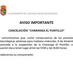 Cancelación Charanga El Puntillo