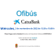 Cartel del OFIBÚS CAIXABANK NOVIEMBRE 2022