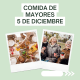 Cartel Comida de Mayores el 5 diciembre