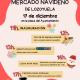 Cartel con las actividades del Mercado Navideño
