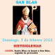 Cartel de la fiesta en honor a San Blas, patrón de Sieteiglesias