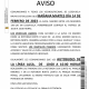 Aviso de calle cortada en la Avenida de Madrid de Lozoyuela