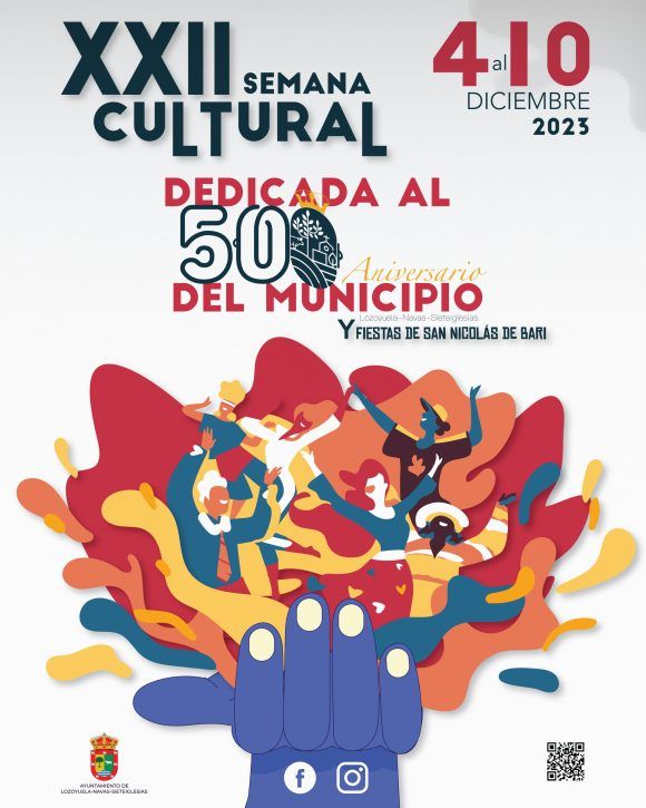 XXII Semana Cultural dedicada al 50 Aniversario del Municipio y Fiestas de San Nicolás de Bari 2023 cartel_semana_cultural_2023