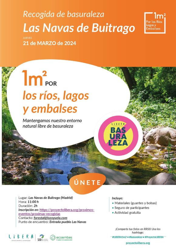 Recogida de Basuraleza en Las Navas de Buitrago Cartel_Basuraleza_Navas_21-03-2024
