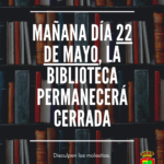 biblio cerrada 22 de mayo