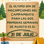 último día inscripción campa