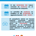 cambios horario médico